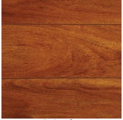 Photo 1 of **DAMAGED** TrafficMaster
High Gloss Jatoba 8 mm Thick x 5-5/8 in. Wide x 47-3/4 in. Length Laminate Flooring (18.65 sq. ft. / case)