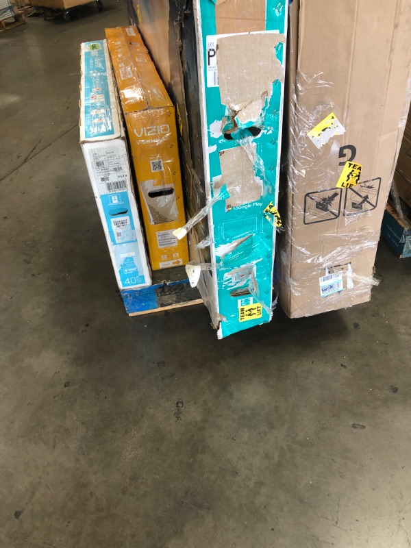 Photo 1 of MIXED PALLET OF DAMAGED TVS AND MONITORS**NO REFUNDS**  5TVS