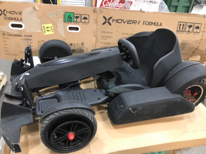 Photo 1 of **Minor Damage* POWERS ON BUT MAKES NOISES* Hover-1 - Formula Electric GoKart 15.5 Mi Max Operating Range & 15 Mph Max Speed - Black
