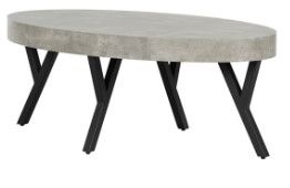 Photo 1 of **MINOR DAMAGE* South Shore Furniture City Life Composite Coffee Table - Concrete Gray and Black
