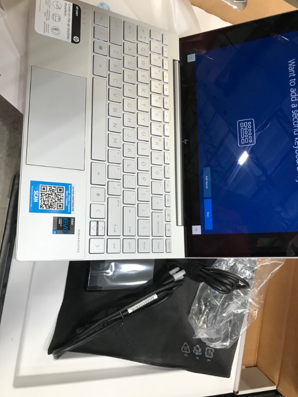 Photo 10 of HP ENVY 13 Laptop, Intel Core i7-1165G7, 8 GB DDR4 RAM, 256 GB SSD Storage, 13.3-inch FHD Touchscreen Display, Windows 10 Home With Fingerprint Reader,...
