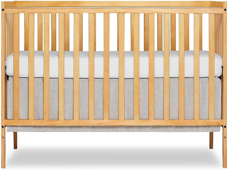 Photo 1 of **MISSING HARDWARE** Dream On Me Synergy 5-in-1 Convertible Crib in Natural, Greenguard Gold Certified
