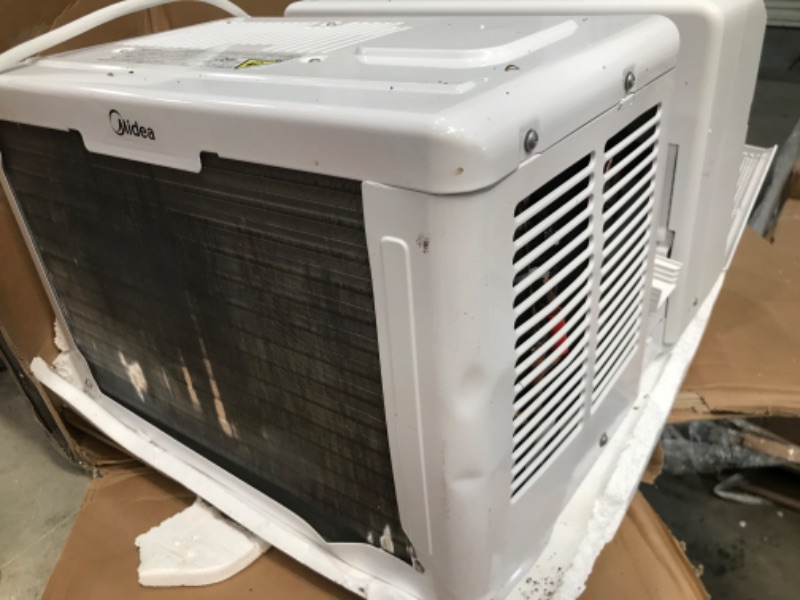 Photo 3 of **DAMAGED* Midea 8,000 BTU U-Shaped Smart Inverter Window Air Conditioner–Cools up to 350 Sq. Ft., Ultra Quiet with Open Window Flexibility, Works with Alexa/Google...
