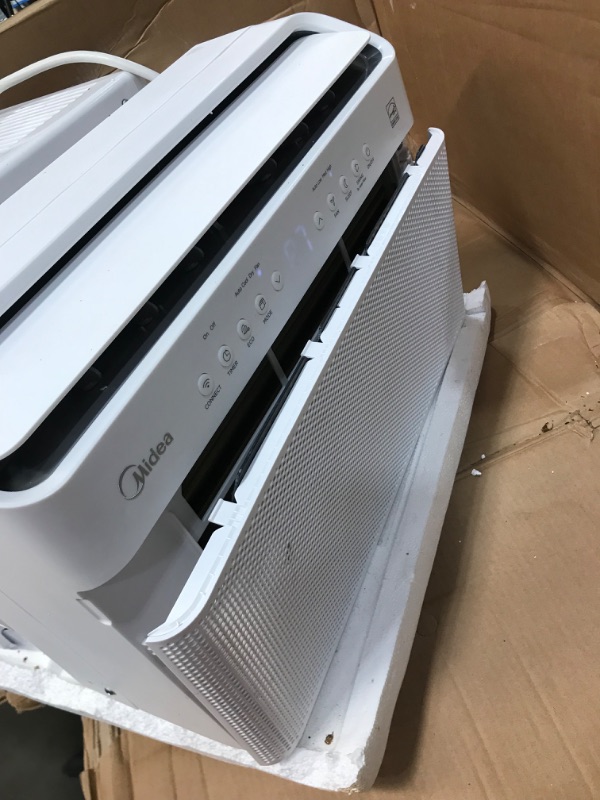 Photo 5 of **DAMAGED* Midea 8,000 BTU U-Shaped Smart Inverter Window Air Conditioner–Cools up to 350 Sq. Ft., Ultra Quiet with Open Window Flexibility, Works with Alexa/Google...
