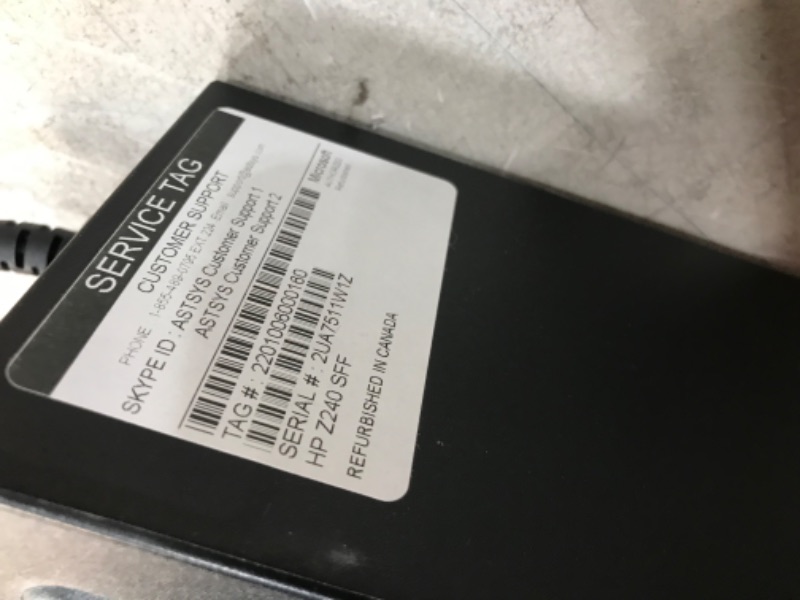 Photo 10 of **UNABLE TO TEST** HP Z240 Workstation SFF Desktop PC, Intel Core i5-6500 Upto 3.60GHz, 32GB RAM, 1TB SSD, AMD Radeon HD 8570 1GB 4K, DisplayPort, HDMI, DVI, AC Wi-Fi, Bluetooth - Windows 10 Pro (RENEWED)
