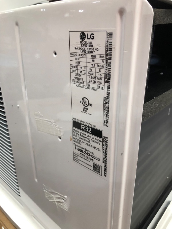 Photo 2 of ***Damaged* LG 12,000 BTU 115V Window Air Conditioner
