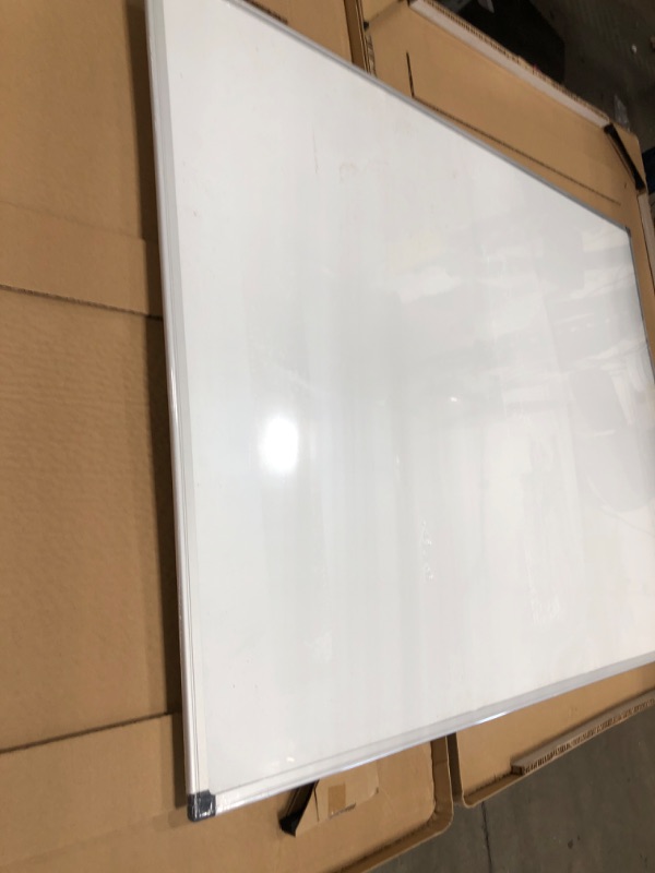 Photo 6 of **MINOR DAMAGE* Amazon Basics Magnetic Dry Erase White Board, 35 x 47-Inch Whiteboard - Silver Aluminum Frame
