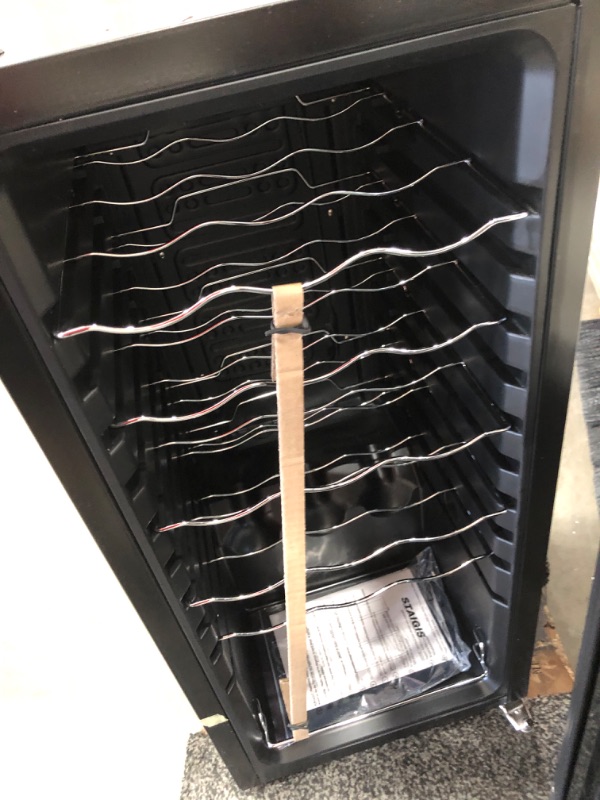 Photo 2 of **DAMAGED* NON FUNCTIONAL* STAIGIS Wine Cooler Refrigerator, Freestanding Wine Fridge w/ 12 Bottles Capacity & 40-66? Temperature Control, Mini Fridge with Glass Door
