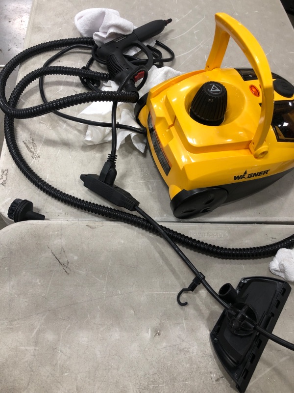 Photo 4 of **MISSING PARTS*** Wagner Spraytech 0282014 915e On-Demand Steam Cleaner & Wallpaper Removal, Multipurpose Power Steamer, 18 Attachments Included (Some Pieces Included in Storage Compartment)
