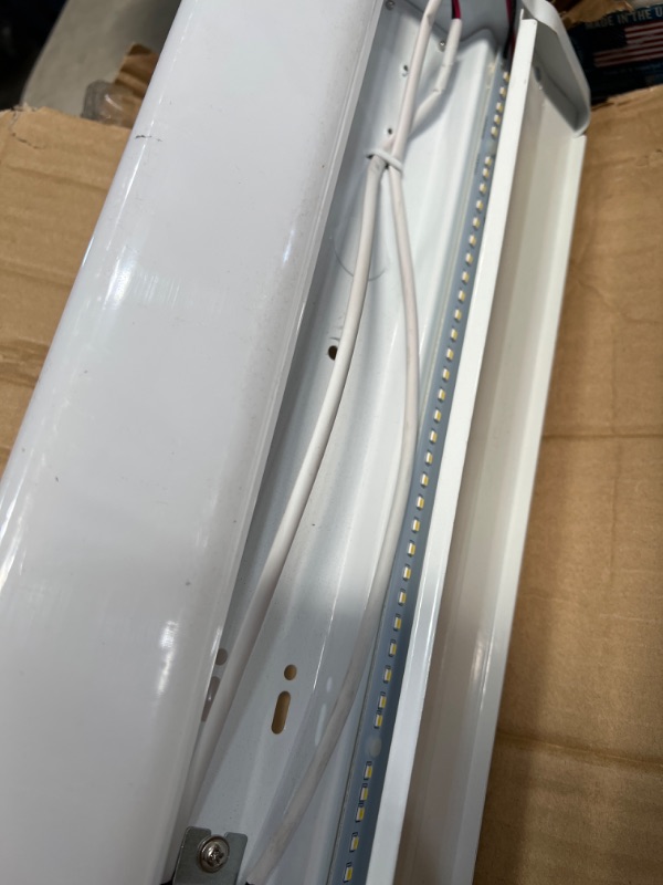 Photo 4 of Tycholite 8FT LED Shop Lights 110W LED Garage Light, 5000K, 12000lm, 8 Foot LED Linear Strip Fixture, Surface and Suspend Mounting, for Warehouse, Workbench, Workshop, Replace for Fluorescent Tube
