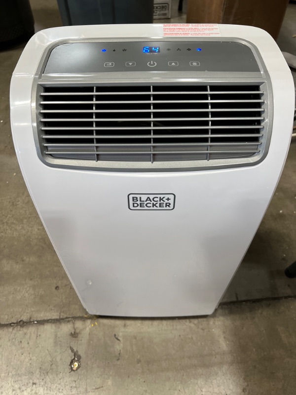 Photo 4 of BLACK+DECKER 8,000 BTU Portable Air Conditioner with Remote Control, White
