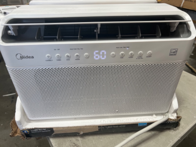 Photo 2 of Midea 8,000 BTU U-Shaped Smart Inverter Window Air Conditioner–Cools up to 350 Sq. Ft., Ultra Quiet with Open Window Flexibility, Works with Alexa/Google Assistant, 35% Energy Savings, Remote Control
