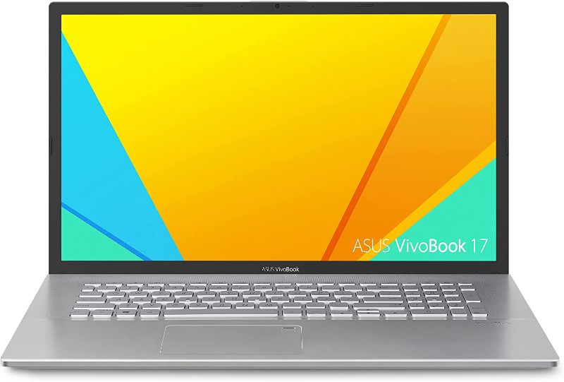 Photo 1 of **Parts Only**ASUS VivoBook 17 K712EA Thin and Light Laptop, 17.3” FHD Display, Intel Core i7-1165G7, 16GB DDR4 RAM, 1TB PCIe SSD, Windows 10 Home, Fingerprint, Transparent Silver, K712EA-DS76
