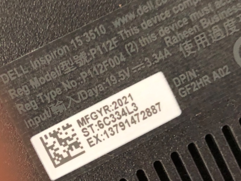 Photo 2 of **PARTS ONLY**PLEASE READ THE NOTE**

Dell Latitude 3510 Business Laptop, 15.6" HD Screen, 10th Gen Intel Core i5-10210U Processor, 8GB RAM, 128GB SSD, Webcam, Wi-Fi 6, Type-C, Windows 10 Pro, Black
