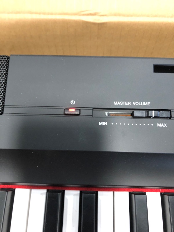 Photo 2 of YAMAHA P125 88-Key Weighted Action Digital Piano with Power Supply and Sustain Pedal, Black
