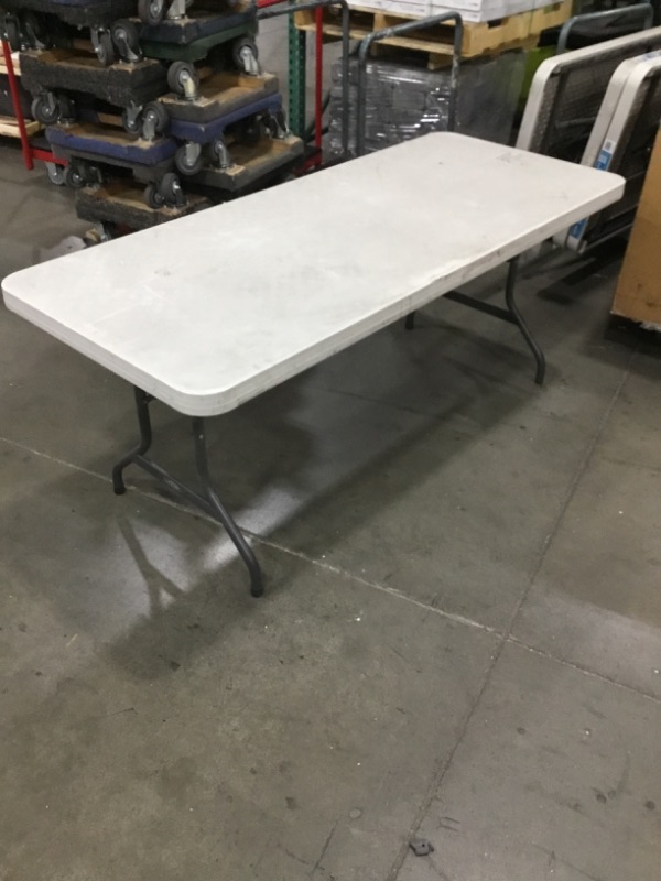 Photo 2 of *USED*Lifetime 22900 Folding Utility Table, 6 Feet, Almond
