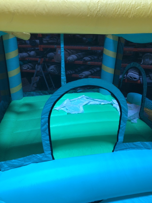 Photo 4 of AKSPORT Inflatable Bounce House-Bounce House with Slide for Outdoor and Indoor,Castle Inflatable Bouncer,Jump 'n Slide Bouncer for Kids 11ftx10ftx7ft
