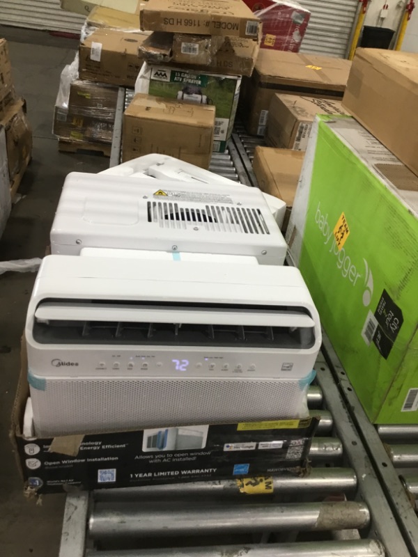 Photo 3 of Midea 8,000 BTU U-Shaped Smart Inverter Window Air Conditioner–Cools up to 350 Sq. Ft., Ultra Quiet with Open Window Flexibility, Works with Alexa/Google Assistant, 35% Energy Savings, Remote Control
