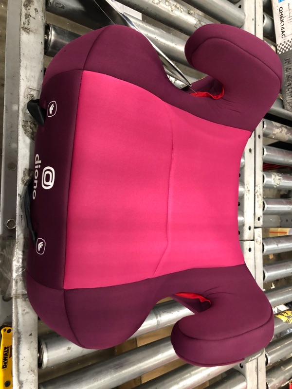 Photo 2 of Diono Solana 2 XL, Dual Latch Connectors, Lightweight Backless Belt-Positioning Booster Car Seat, 8 Years 1 Booster Seat, Pink