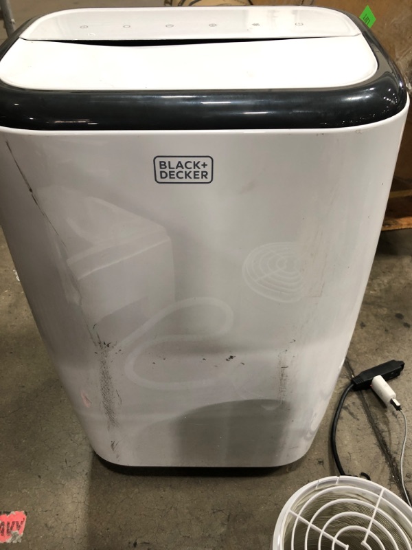 Photo 1 of BLACK+DECKER 14,000 BTU Portable Air Conditioner with Remote Control, White