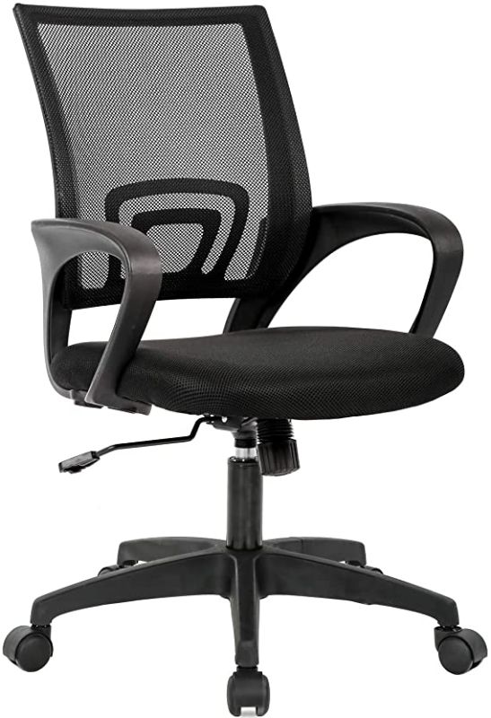 Photo 1 of Home Office Chair Ergonomic Desk Chair Mesh Computer Chair with Lumbar Support Armrest Executive Rolling Swivel Adjustable Mid Back Task Chair for Women Adults, Black
*Damaged*