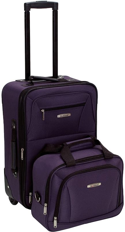 Photo 1 of Rockland 2-Pc. Pattern Softside Luggage Set
SMALL