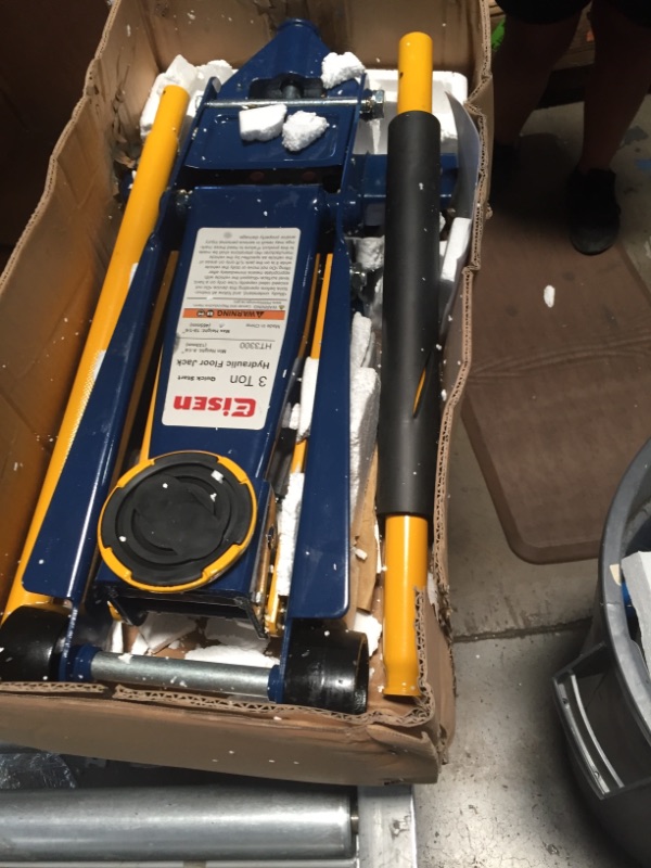 Photo 3 of Aain® Heavy duty 3 Ton Floor Jack, Steel Hydraulic Service Jack Quick Rise With Double Pump Quick Lift, Blue HT3300
**MINOR DAMAGE** 