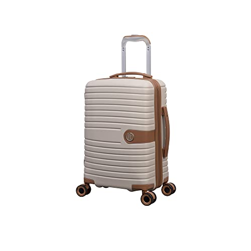 Photo 1 of It Luggage Encompass 21" Hardside Carry-on 8 Wheel Expandable Spinner, Cream ** LIKE NEW***
