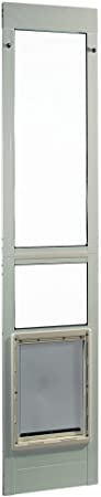 Photo 1 of ***PARTS ONLY*** Ideal Pet Products Aluminum Modular Patio Pet Door, White, Extra Large, 10.5" x 15" Flap Size
