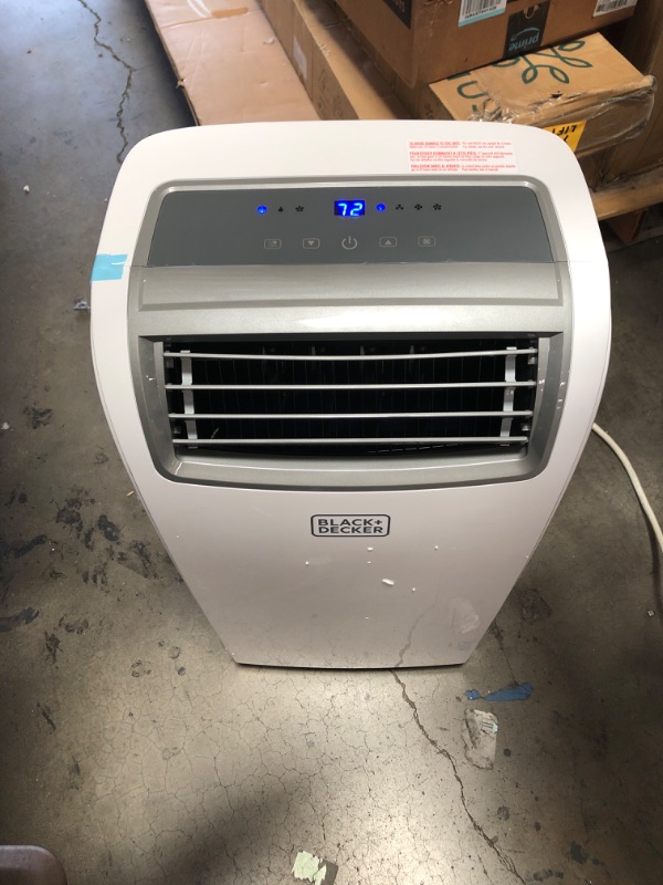 Photo 2 of BLACK+DECKER 8,000 BTU DOE (14,000 BTU ASHRAE) Portable Air Conditioner with Remote Control, White