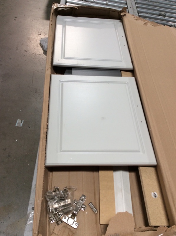 Photo 3 of System Build Kendall Wall Cabinet - 12.44-in X 23.43-in X 23.68-in - Gray
*Minor scuffs*