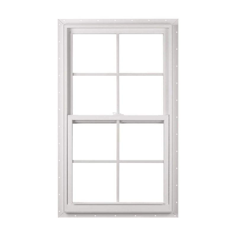 Photo 1 of American Craftsman
23.375 in. x 35.25 in. 50 Series Low-E Argon Glass Single Hung White Vinyl Fin Window with Grids, Screen Incl