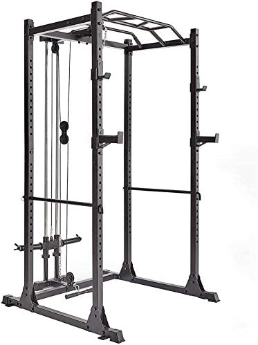 Photo 1 of **INCOMPLETE MISSING OTHER BOXES ***AMGYM Power Cage 1200LB Capacity with LAT Pulldown Power Rack Home Gym Equipment
