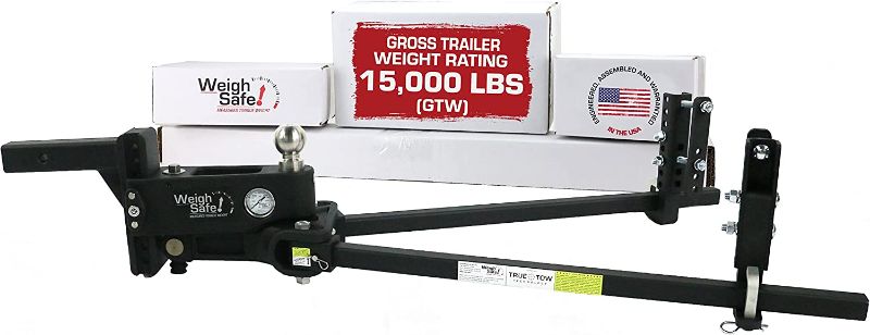 Photo 1 of **INCOMPLETE**

Weigh Safe TrueTow Weight Distribution WSWD6-2 with 4 Point Sway Control & Weight Gauge, 6" Drop 2" Shank 15,000 LBS Max GTW 1,500 LBS Max Tongue Weight - Includes 2-5/16" Tow Ball & 1 Pc Lock Set
