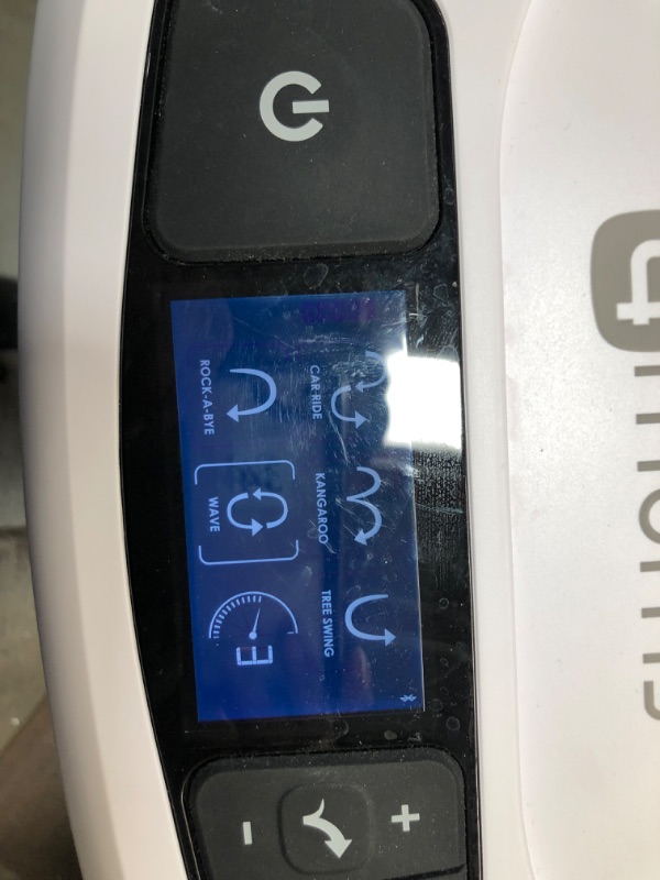Photo 1 of 4moms mamaRoo 4 Multi-Motion Baby Swing, Bluetooth Baby Rocker with 5 Unique Motions, Nylon Fabric, Grey
