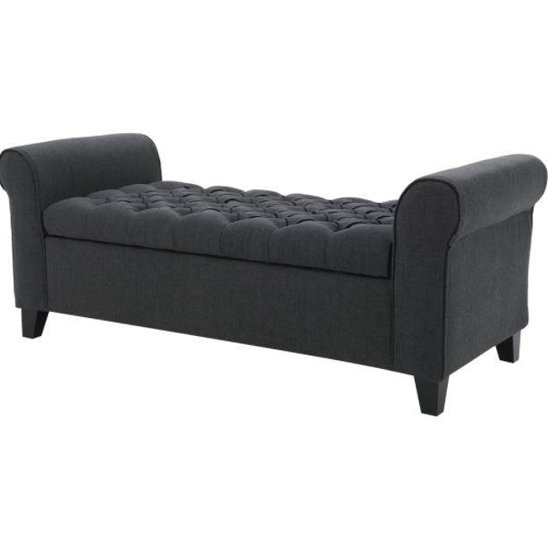 Photo 1 of  SW14:~Noble House Redgate Storage Bench in Dark Gray (59335.00DGY)
