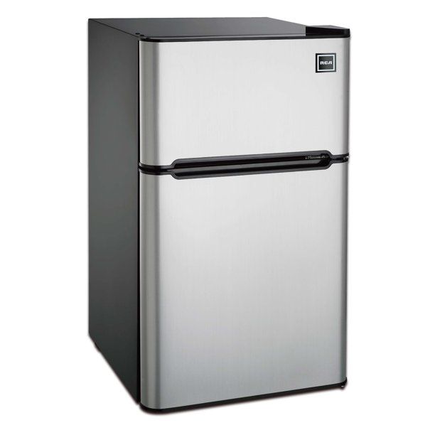 Photo 1 of 3.2 Cubc Foot 2 Door Fridge and Freezer, Stainless Steel
