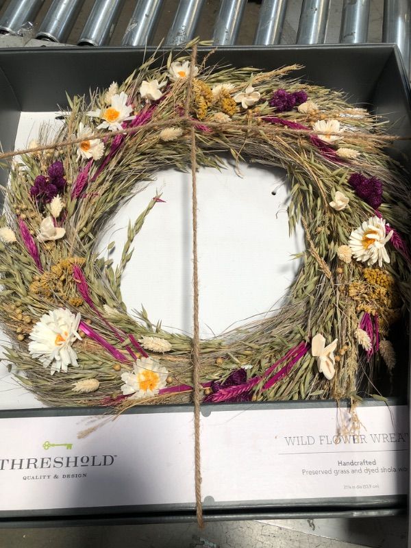 Photo 2 of Wildflower Preserved Wreath - Threshold™

