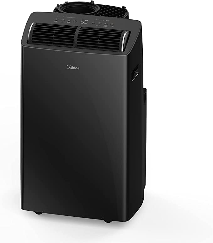 Photo 1 of Midea Duo 12,000 BTU (10,000 BTU SACC) HE Inverter Ultra Quiet Portable Air Conditioner, Cools up to 450 Sq. Ft., Works with Alexa/Google Assistant, Includes Remote Control & Window Kit
