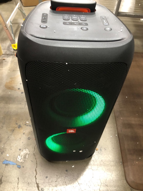 Photo 5 of (Dented FRAME) JBL Portable Bluetooth Speaker with LED Lighting, Black, JBLPARTYBOX310AM
