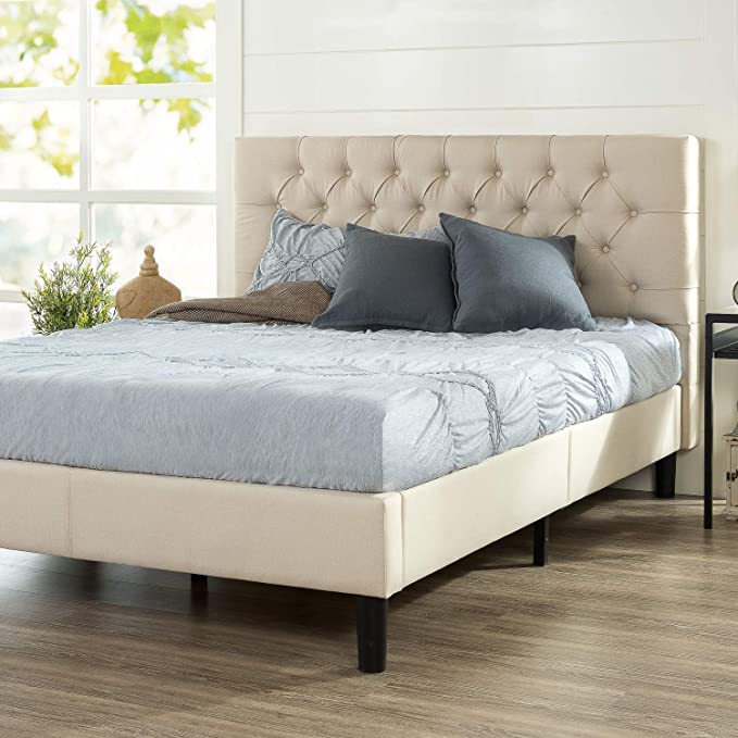 Photo 1 of (mattress not included) full bed 4461 light beige