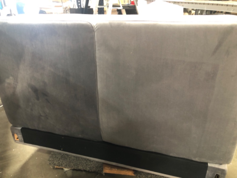 Photo 1 of **MISSING HEAD REST AND LEGS**
Reid Grey 47" Sofa couch/ bed