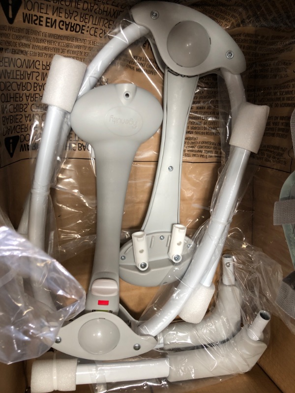 Photo 1 of Ingenuity ConvertMe 2-in-1 Compact Portable Baby Swing & Infant Seat, Battery-Saving Automatic Sway, Vibrations, Nature Sounds - Swell
