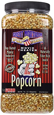 Photo 1 of **EXPIRES DEC2023** GREAT NORTHERN POPCORN COMPANY Premium Yellow Gourmet Popcorn, 7 Pound Jug
