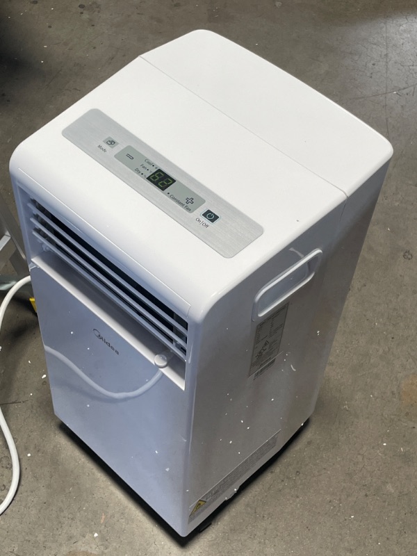 Photo 2 of Midea 6,000 BTU ASHRAE (5,000 BTU SACC) Portable Air Conditioner, Cools up to 150 Sq. Ft., Works as Dehumidifier & Fan, Remote Control & Window Kit Included 12.6 x 13 x 25 inches

