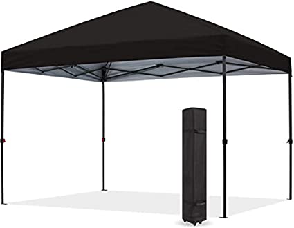 Photo 1 of ABCCANOPY Durable Easy Pop up Canopy Tent 10x10, Red 120 x 120 x 115 inches

