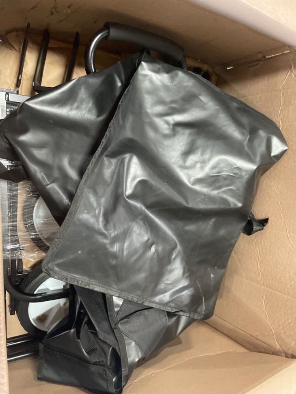 Photo 1 of USED: YSSOA Rolling Folding & Rolling Collapsible Garden Cart, Outdoor Camping Wagon Utility with 360 Degree Swivel Wheels & Adjustable Handle, Black 220lbs Weight Capacity