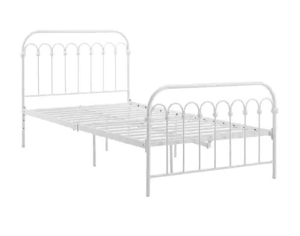 Photo 1 of 
Novogratz
Bright Pop White Twin Metal Bed