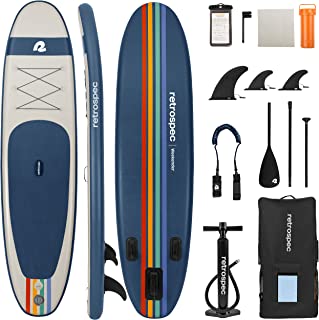 Photo 1 of Retrospec Weekender 10' Inflatable Stand Up Paddleboard ISUP Bundle with Carrying Case, 3 Piece Adjustable Aluminum Paddle, 3 Removable Fins, Pump, and Cell Phone Case
**used** minor cosmetic damage***