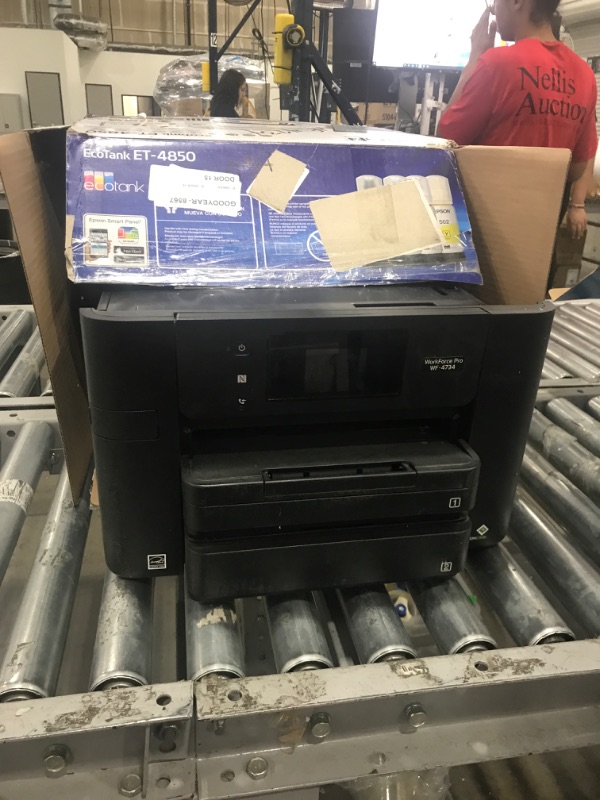 Photo 4 of ***PARTS ONLY*** Epson WorkForce Pro WF-4734 All-in-One Printer:4-in-1 with Wi-Fi: Print/Copy/Scan/Fax
